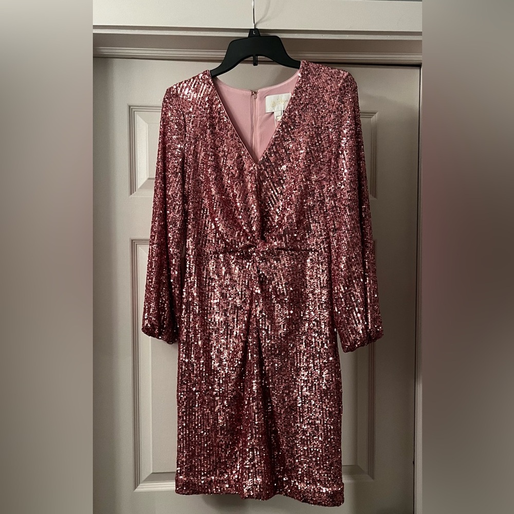 Lilly Pulitzer Rose Sequin V-Neck Dress